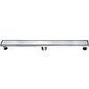 Alfi Brand 32" Modern Brushed SS Linear Shower Drain W/ Solid Cover ABLD32B-BSS